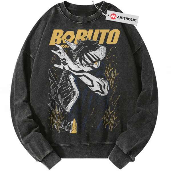 Kawaki Uzumaki Sweatshirt, Boruto Sweatshirt, Anime Sweatshirt, Vintage Sweatshirt