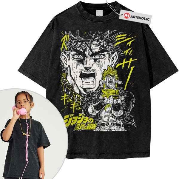 Joseph Joestar Shirt For Kids, JoJo's Bizarre Adventure Shirt For Kids, Anime Shirt For Kids, Vintage T-Shirt For Kids