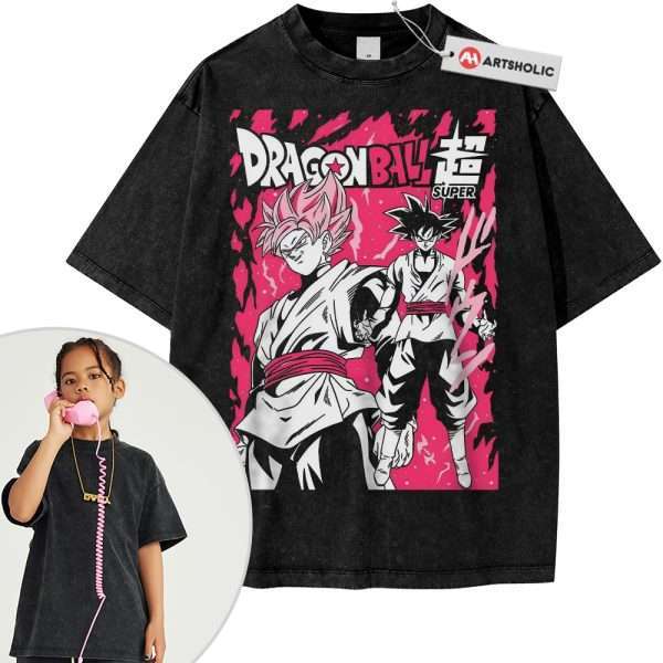 Goku Black Shirt For Kids, Dragon Ball Shirt For Kids, DBZ Shirt For Kids, Anime Shirt For Kids, Vintage Tee For Kids