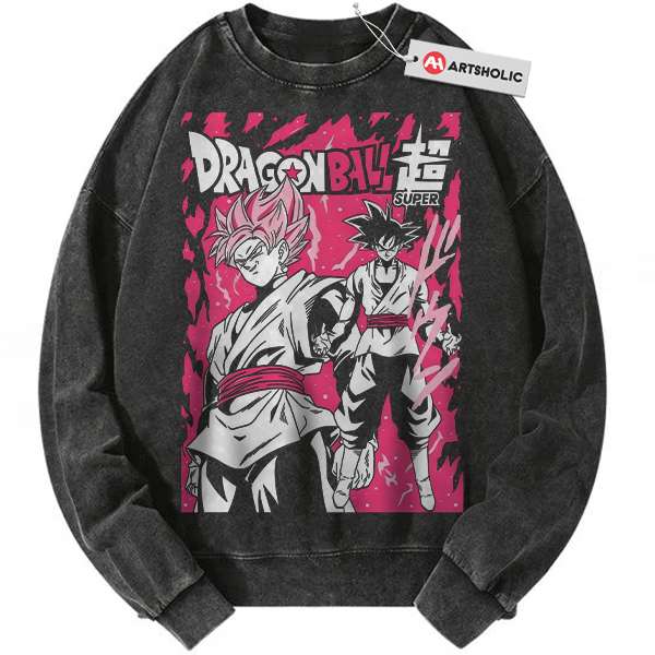 Goku Black Sweatshirt, Dragon Ball Sweatshirt, DBZ Sweatshirt, Anime Sweatshirt, Vintage Sweatshirt