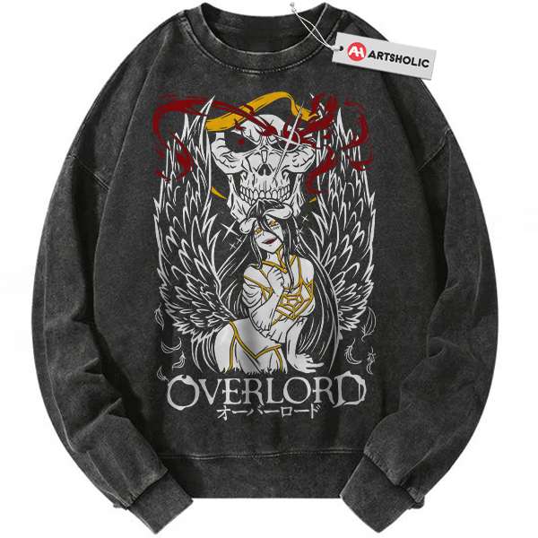 Ainz Ooal Gown vs Albedo Sweatshirt, Overlord Sweatshirt, Anime Sweatshirt, Vintage Sweatshirt
