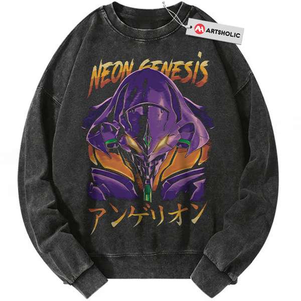 Unit-01 Sweatshirt, Neon Genesis Evangelion Sweatshirt, Anime Sweatshirt, Vintage Sweatshirt
