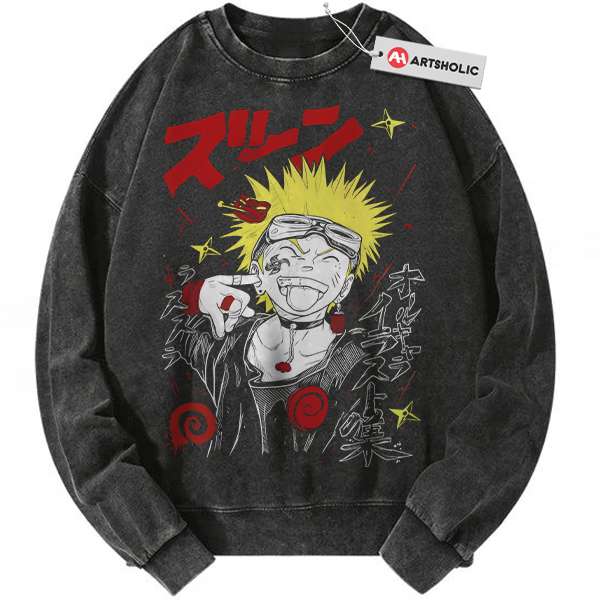 Naruto Uzumaki, Anime Sweatshirt, Vintage Sweatshirt