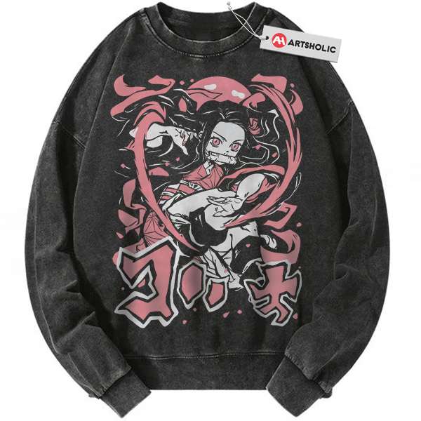 Nezuko Kamado Sweatshirt, Demon Slayer Sweatshirt, Anime Sweatshirt, Vintage Sweatshirt