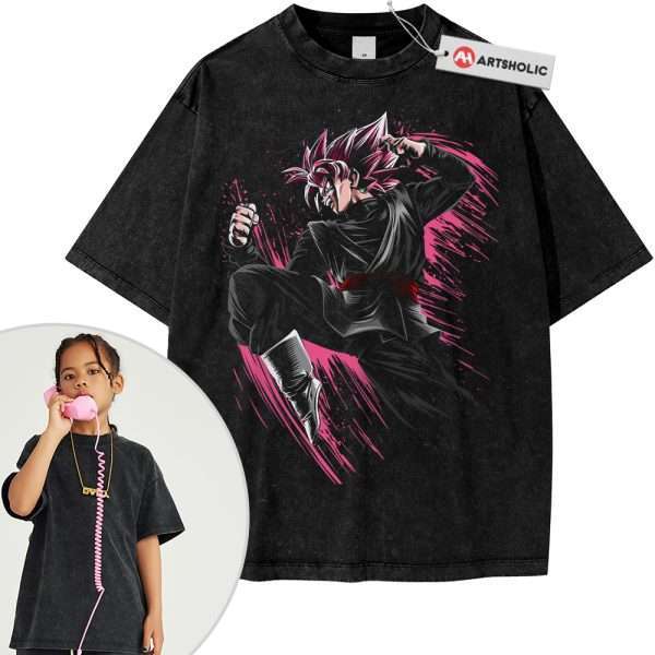 Goku Black Shirt For Kids, Dragon Ball Shirt For Kids, Anime Shirt For Kids, Vintage Tee For Kids