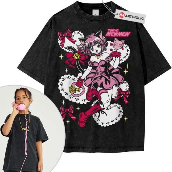 Ichigo Momomiya Shirt For Kids, Tokyo Mew Mew Shirt For Kids, Anime Shirt For Kids, Vintage T-Shirt For Kids