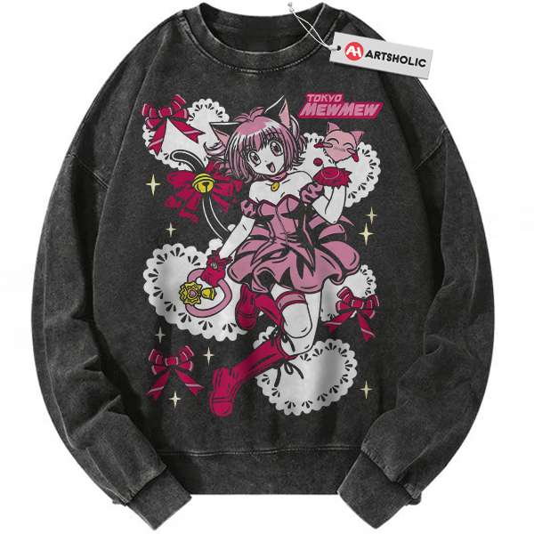 Ichigo Momomiya Sweatshirt, Tokyo Mew Mew Sweatshirt, Anime Sweatshirt, Vintage Sweatshirt