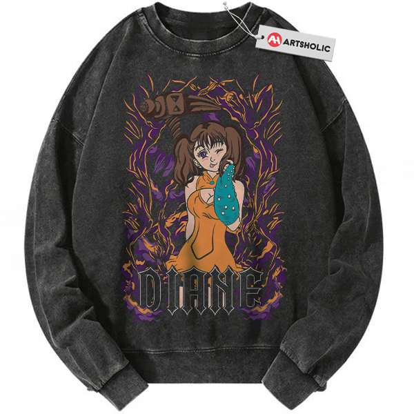 Diane Sweatshirt, Seven Deadly Sins Sweatshirt, Anime Sweatshirt, Vintage Sweatshirt