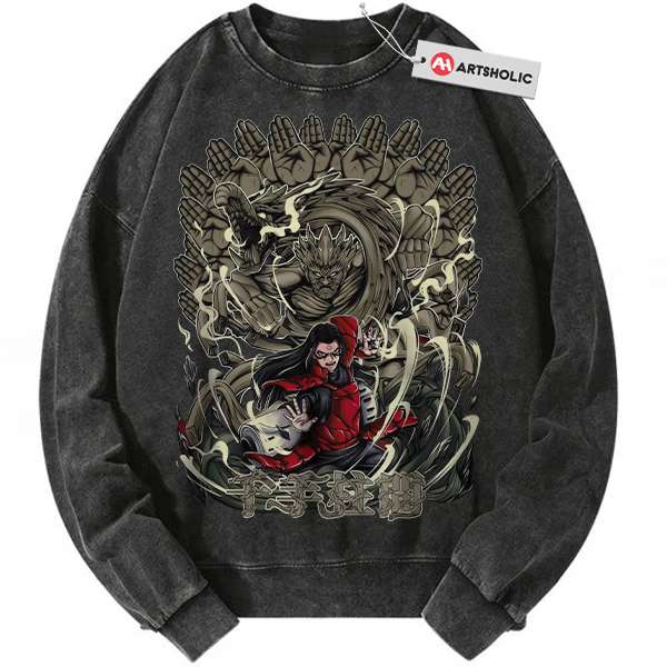 Hashirama Senju Sweatshirt, Naruto Sweatshirt, Anime Sweatshirt, Vintage Sweatshirt