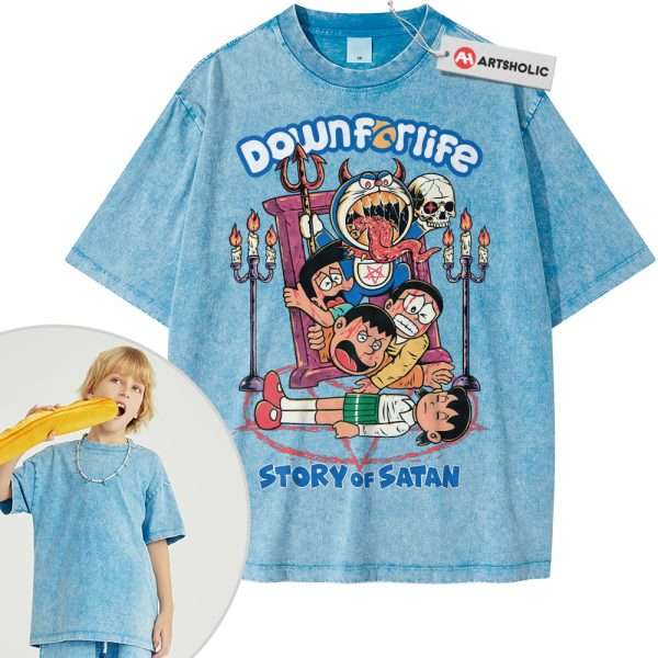 Doraemon Shirt For Kids, Anime Shirt For Kids, Vintage T-Shirt For Kids