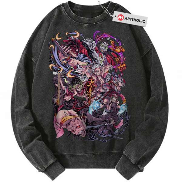 Upper Moons - Demon Slayer Sweatshirt, Anime Sweatshirt, Vintage Sweatshirt