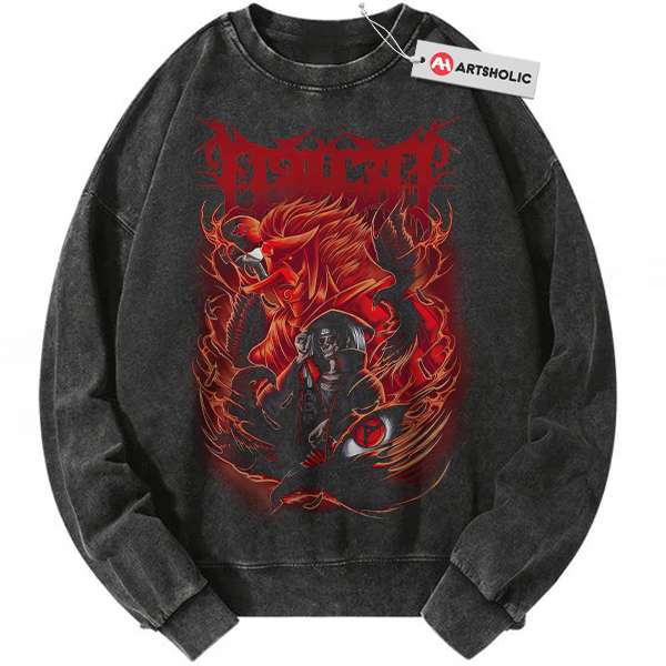 Skull Itachi Uchiha Sweatshirt, Akatsuki - Naruto Sweatshirt, Anime Sweatshirt, Vintage Sweatshirt