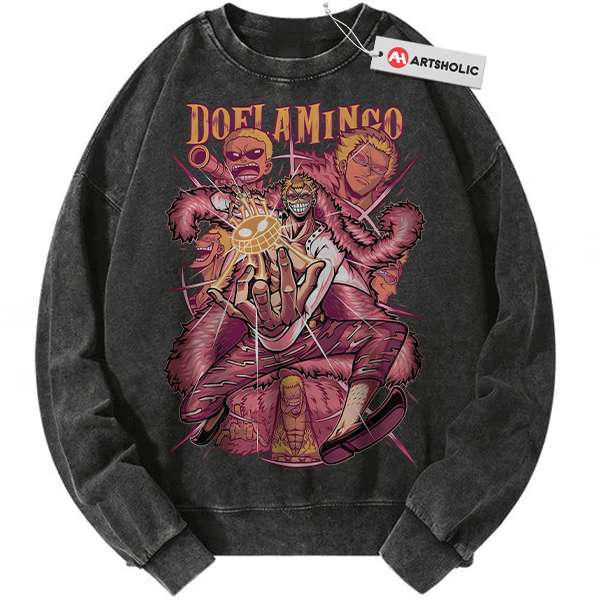 Donquixote Doflamingo Sweatshirt, One Piece Sweatshirt, Anime Sweatshirt, Vintage Sweatshirt