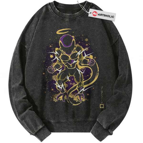 Golden Frieza Sweatshirt, Dragon Ball Sweatshirt, Anime Sweatshirt, Vintage Sweatshirt
