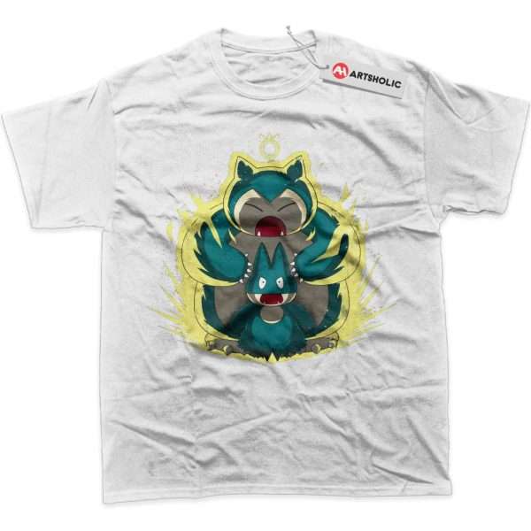 Munchlax vs Snorlax Shirt, Pokemon Shirt, Anime Shirt, Graphic T-Shirt