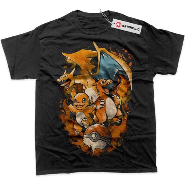 Charmander - Charmeleon - Charizard Shirt, Pokemon Shirt, Anime Shirt, Graphic Tee