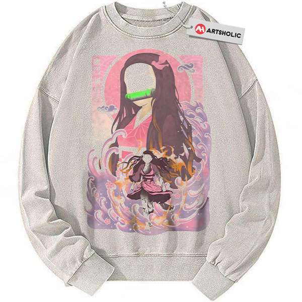 Nezuko Kamado Sweatshirt, Demon Slayer Sweatshirt, Anime Sweatshirt, Vintage Sweatshirt
