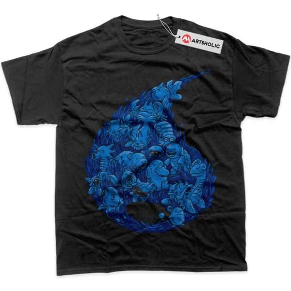 Water-Type Pokemon Shirt, Anime Shirt, Graphic T-Shirt