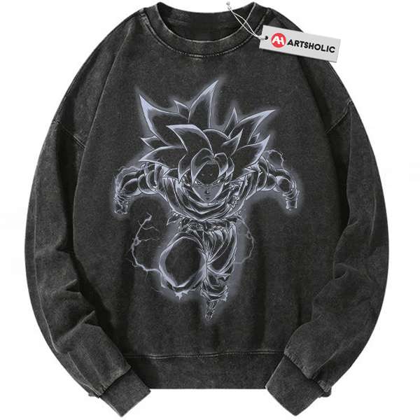 Ultra Instinct Son Goku Sweatshirt, Dragon Ball Sweatshirt, Anime Sweatshirt, Vintage Sweatshirt