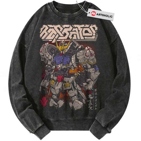 ASW-G-08 Gundam Barbatos Sweatshirt, The Gundam Sweatshirt, Anime Sweatshirt, Vintage Sweatshirt