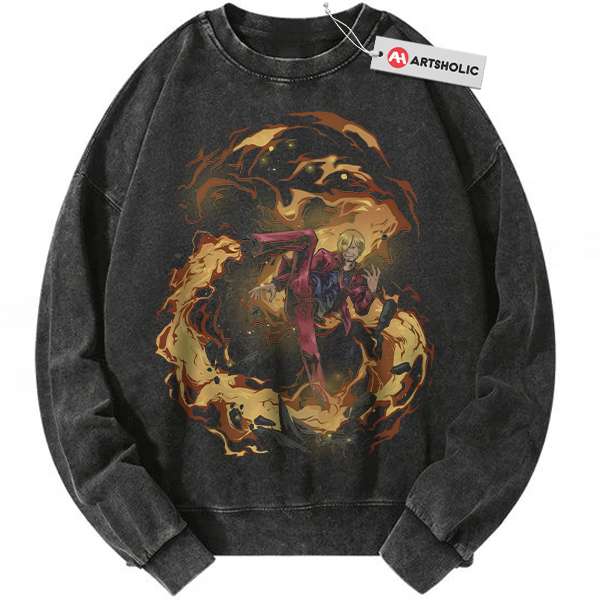 Vinsmoke Sanji Sweatshirt, One Piece Sweatshirt, Anime Sweatshirt, Vintage Sweatshirt