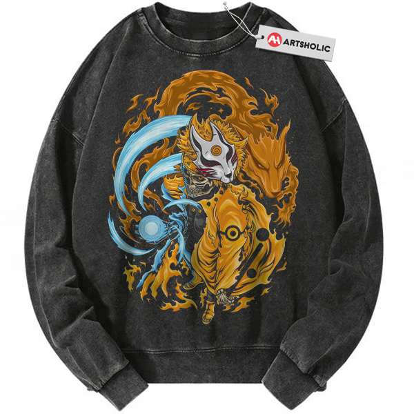 Skeleton Naruto Uzumaki Sweatshirt, Anime Sweatshirt, Vintage Sweatshirt