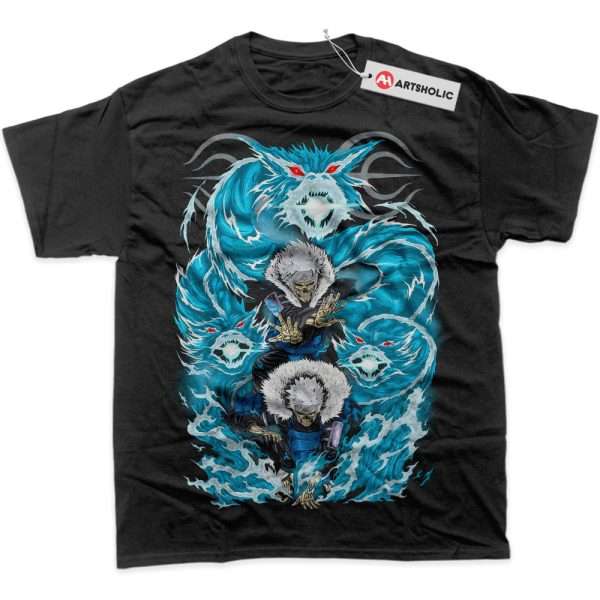 Skeleton Tobirama Senju Shirt, Naruto Shirt, Anime Shirt, Graphic T-Shirt