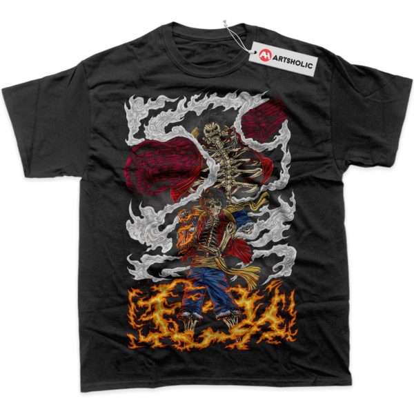 Skeleton Monkey D Luffy Shirt, One Piece Shirt, Anime Shirt, Graphic T-Shirt
