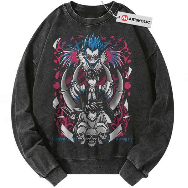 Ryuk vs Light Yagami Sweatshirt, Death Note Sweatshirt, Anime Sweatshirt, Vintage Sweatshirt