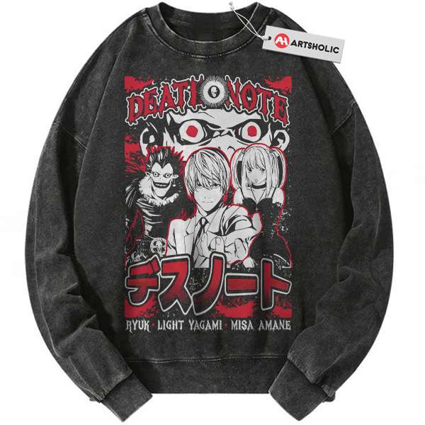 Death Note Sweatshirt, Anime Sweatshirt, Vintage Sweatshirt