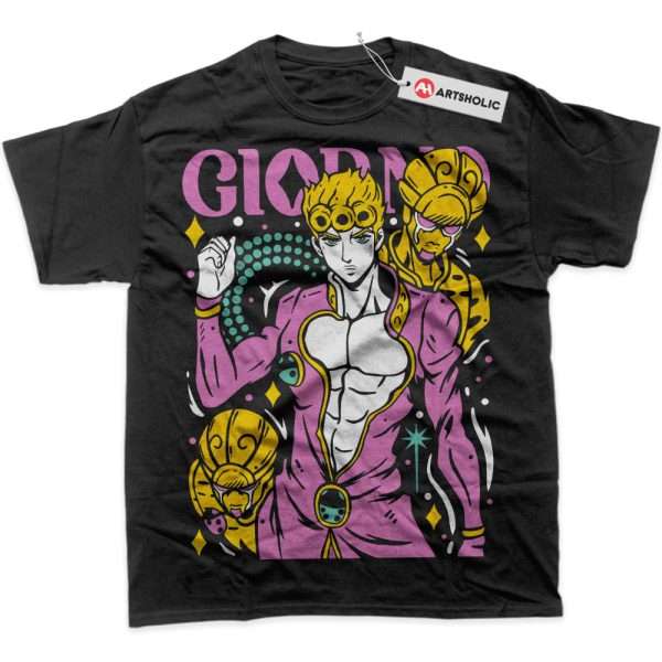 Giorno Giovanna Shirt, JoJo's Bizarre Adventure Shirt, Anime Shirt, Graphic T-Shirt