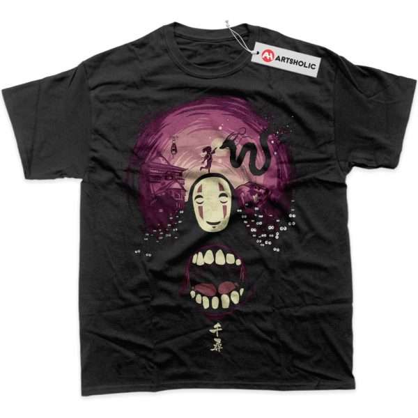 No Face - Spirited Away Shirt, Studio Ghibli Shirt, Anime Shirt, Graphic T-Shirt