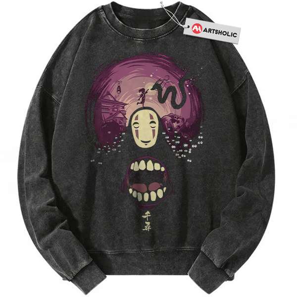 No Face - Spirited Away Sweatshirt, Studio Ghibli Sweatshirt, Anime Sweatshirt, Vintage Sweatshirt