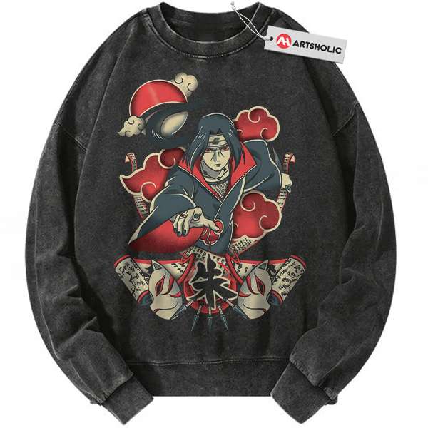 Itachi Uchiha Sweatshirt, Naruto Sweatshirt, Anime Sweatshirt, Vintage Sweatshirt
