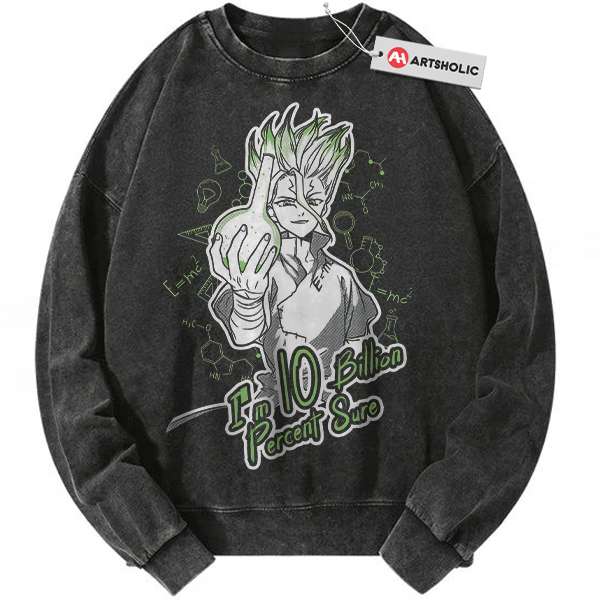Senku Ishigami Sweatshirt, Dr Stone Sweatshirt, Anime Sweatshirt, Vintage Sweatshirt