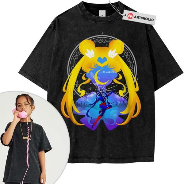 Usagi Tsukino Shirt For Kids, Sailor Moon Shirt For Kids, Anime Shirt For Kids, Vintage T-Shirt For Kids