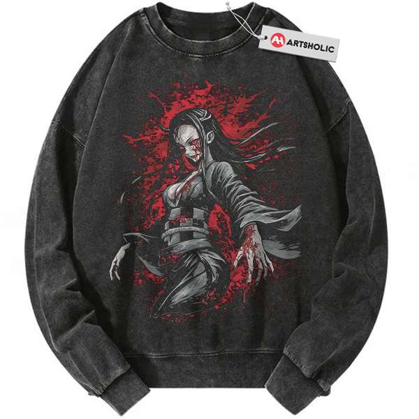 Nezuko Kamado Sweatshirt, Demon Slayer Sweatshirt, Anime Sweatshirt, Vintage Sweatshirt