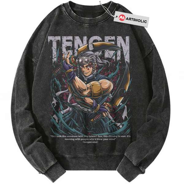 Tengen Uzui Sweatshirt, Demon Slayer Sweatshirt, Anime Sweatshirt, Vintage Sweatshirt
