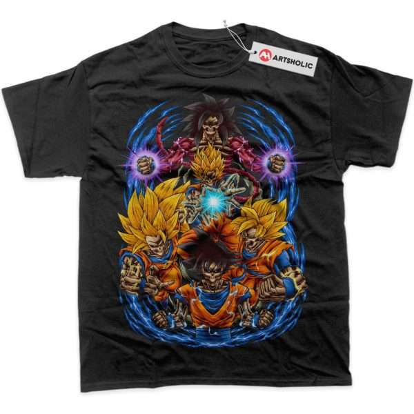 Skeleton Son Goku Shirt, Dragon Ball Shirt, Anime Shirt, Graphic Tee