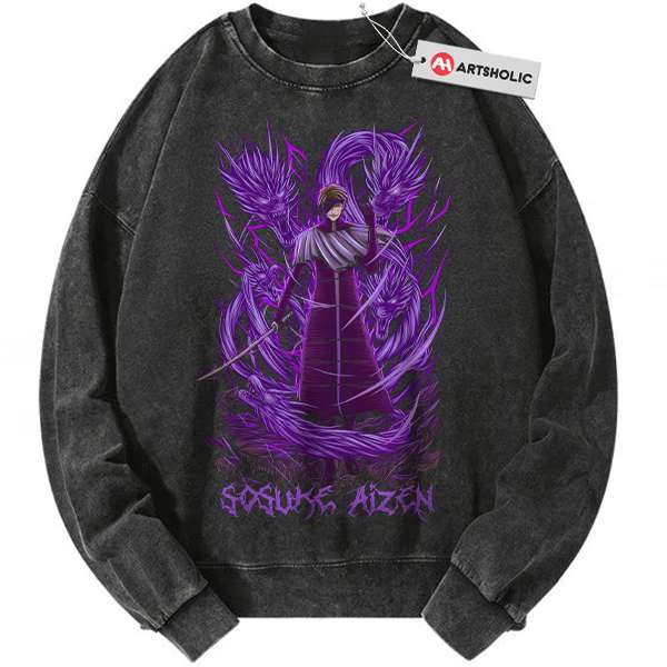 Sosuke Aizen Sweatshirt, Bleach Sweatshirt, Anime Sweatshirt, Vintage Sweatshirt