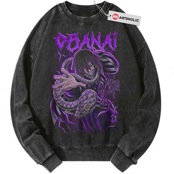 Obanai Iguro Sweatshirt, Demon Slayer Sweatshirt, Anime Sweatshirt, Vintage Sweatshirt