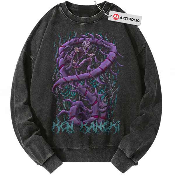 Ken Kaneki Sweatshirt, Tokyo Ghoul Sweatshirt, Anime Sweatshirt, Vintage Sweatshirt