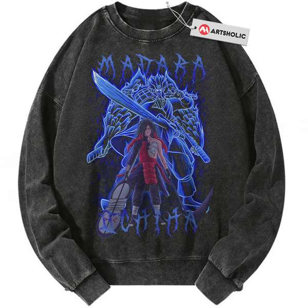 Madara Uchiha Sweatshirt, Naruto Sweatshirt, Anime Sweatshirt, Vintage Sweatshirt