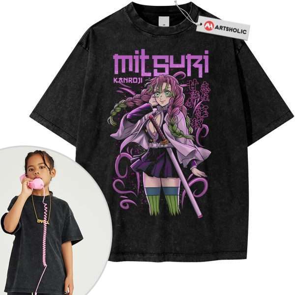 Mitsuri Kanroji Shirt For Kids, Demon Slayer Shirt For Kids, Anime Shirt For Kids, Vintage T-Shirt For Kids