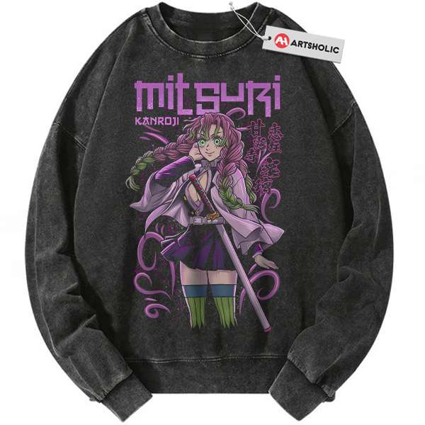 Mitsuri Kanroji Sweatshirt, Demon Slayer Sweatshirt, Anime Sweatshirt, Vintage Sweatshirt