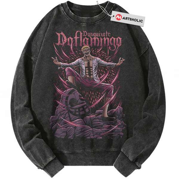 Donquixote Doflamingo Sweatshirt, One Piece Sweatshirt, Anime Sweatshirt, Vintage Sweatshirt