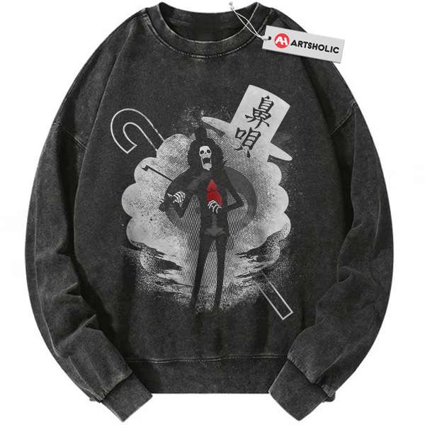 Brook Sweatshirt, One Piece Sweatshirt, Anime Sweatshirt, Vintage Sweatshirt