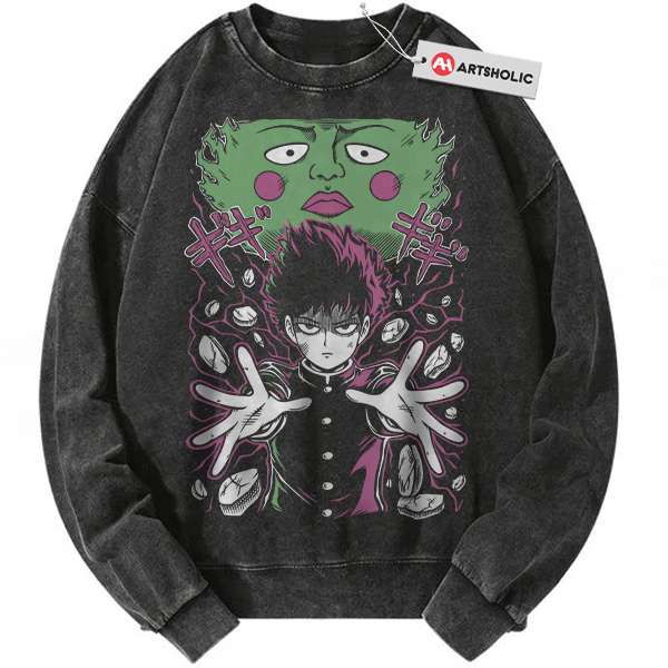Shigeo Kageyama Sweatshirt, Mob Psycho 100 Sweatshirt, Anime Sweatshirt, Vintage Sweatshirt