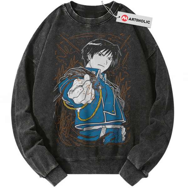 Roy Mustang Sweatshirt, Fullmetal Alchemist Sweatshirt, Anime Sweatshirt, Vintage Sweatshirt