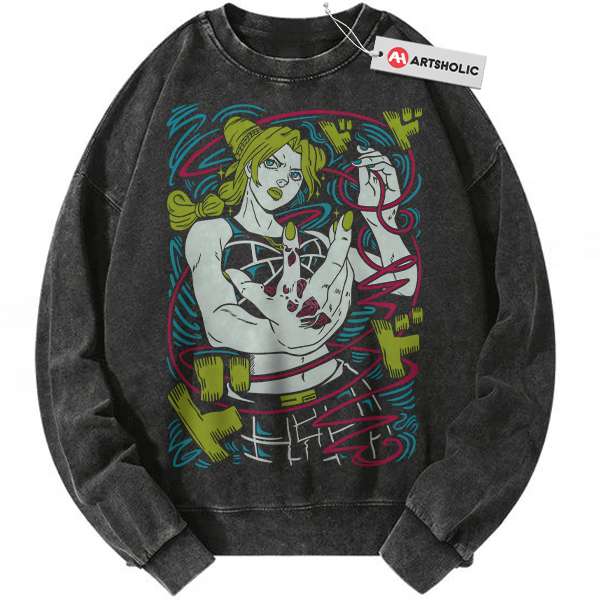 Jolyne Cujoh Sweatshirt, JoJo's Bizarre Adventure Sweatshirt, Anime Sweatshirt, Vintage Sweatshirt